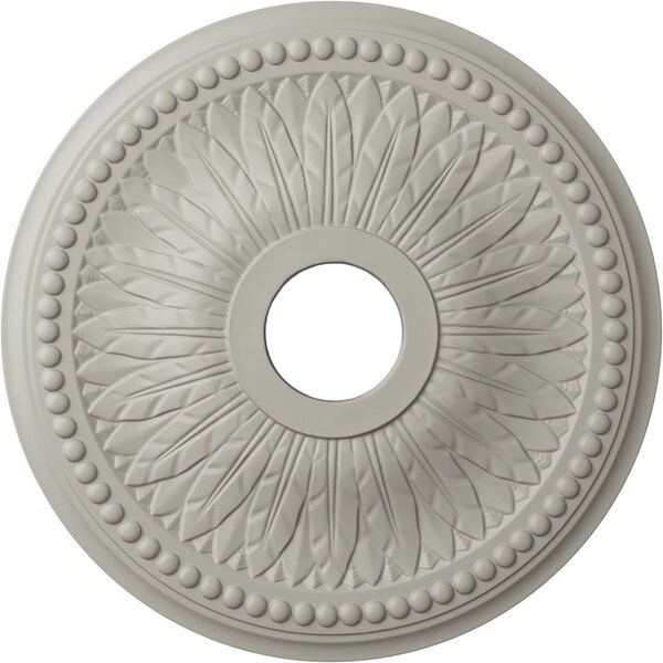 Ekena Millwork Bailey Ceiling Medallion (Fits Canopies up to 5 3/4"), 18"OD x 3 3/4"ID x 1 1/2"P, Pot of Cream CM18BIPCF - main